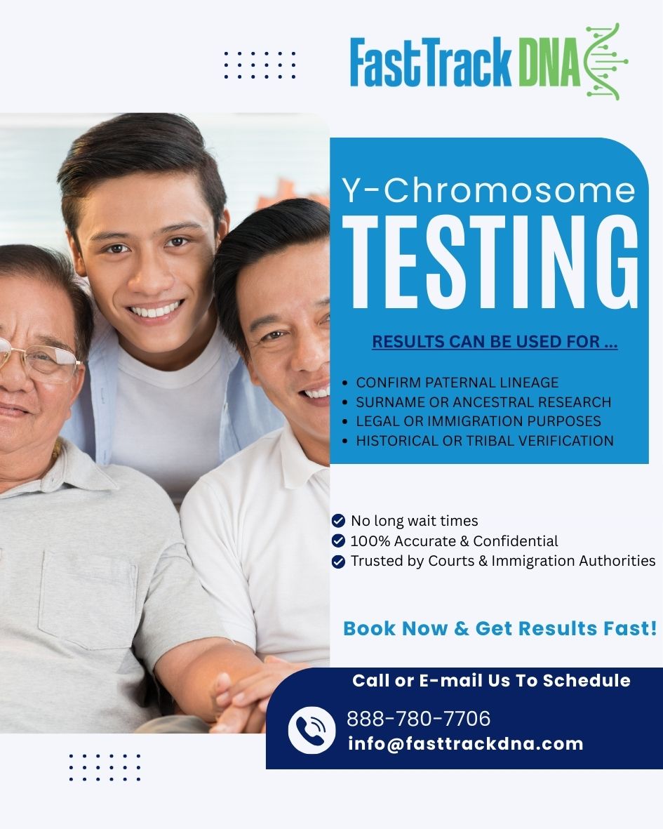 Male family members DNA test – Y-Chromosome DNA Testing in Chicago