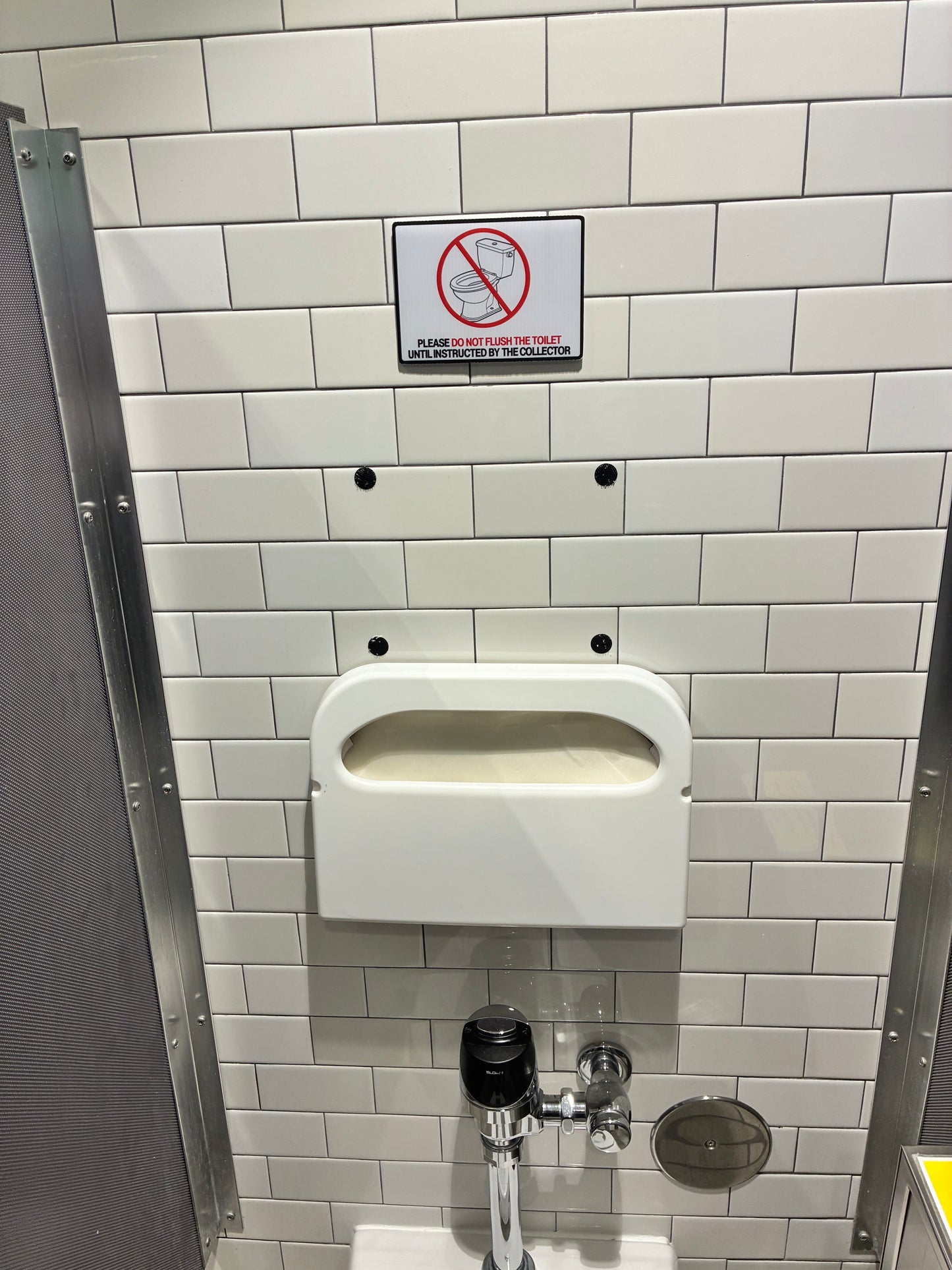 DOT Drug Testing Signs – Do Not Flush / Do Not Wash Hands (Bathroom Compliance Sign)
