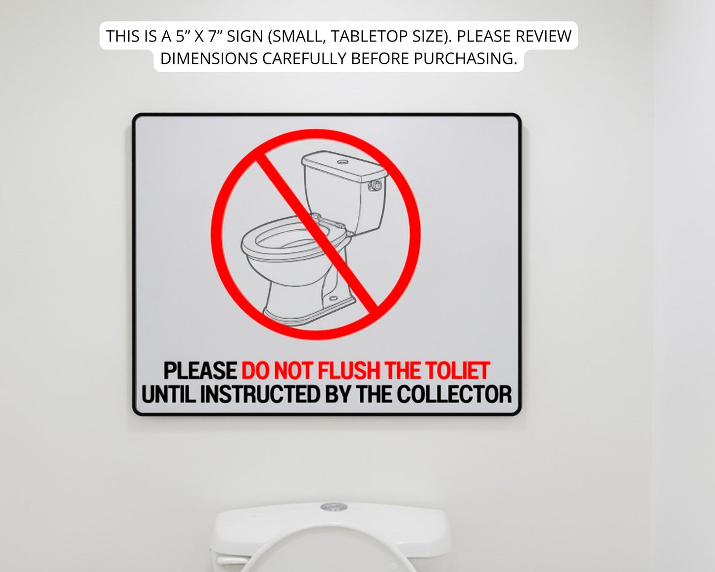 urine collection compliance signs