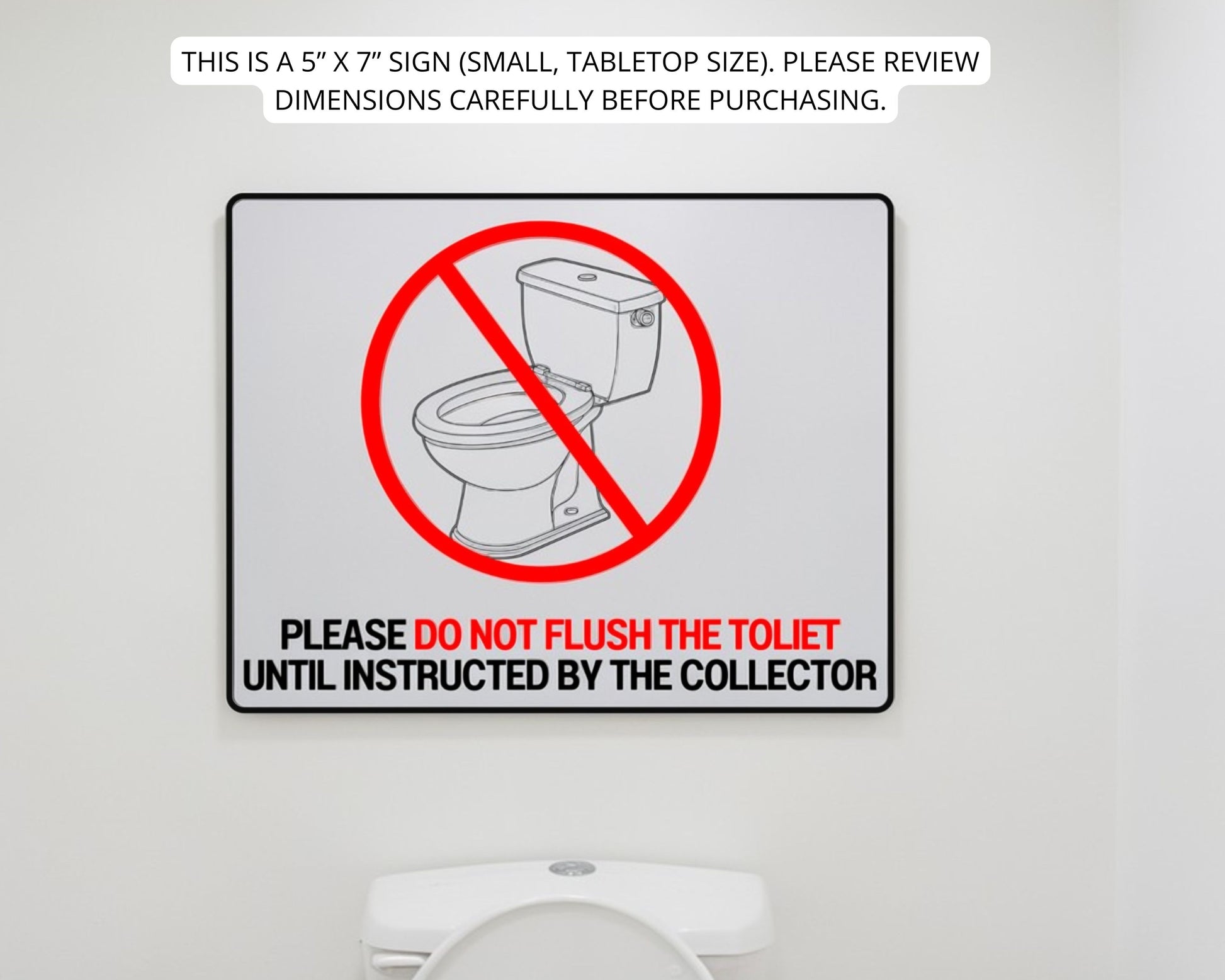 urine collection compliance signs